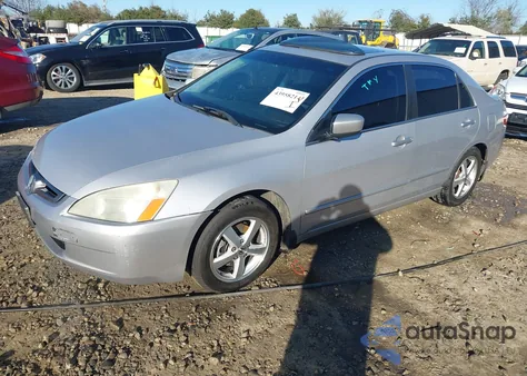 2005 Honda Accord 2.4 Ex из США, поврежденный, VIN 1HGCM56865A057401